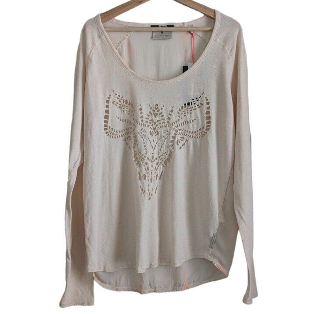 Maison Scotch Long Sleeve Tie Dye Top Blouse, Women's Size 4 NWT